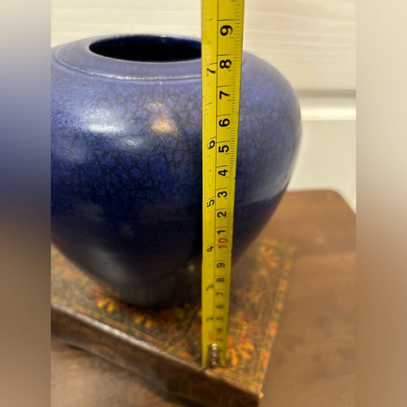 Leslie Les Mitchell’s Signed Raku Studio Pottery 8” - Picture 9 of 14